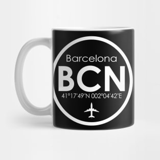 BCN, Barcelona El-Prat Airport Spain Mug